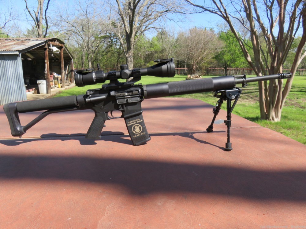 DPMS. Panther Arms .223 Rem New Sig 3-12x44mm Scope and Bipod-img-26
