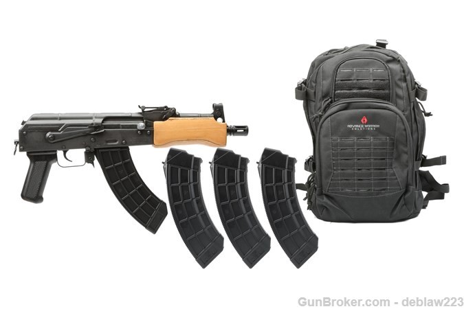 Century Arms Mini Draco AK-47 Pistol 7.62x39 Backpack LayAway Op HG2137BP-N-img-0