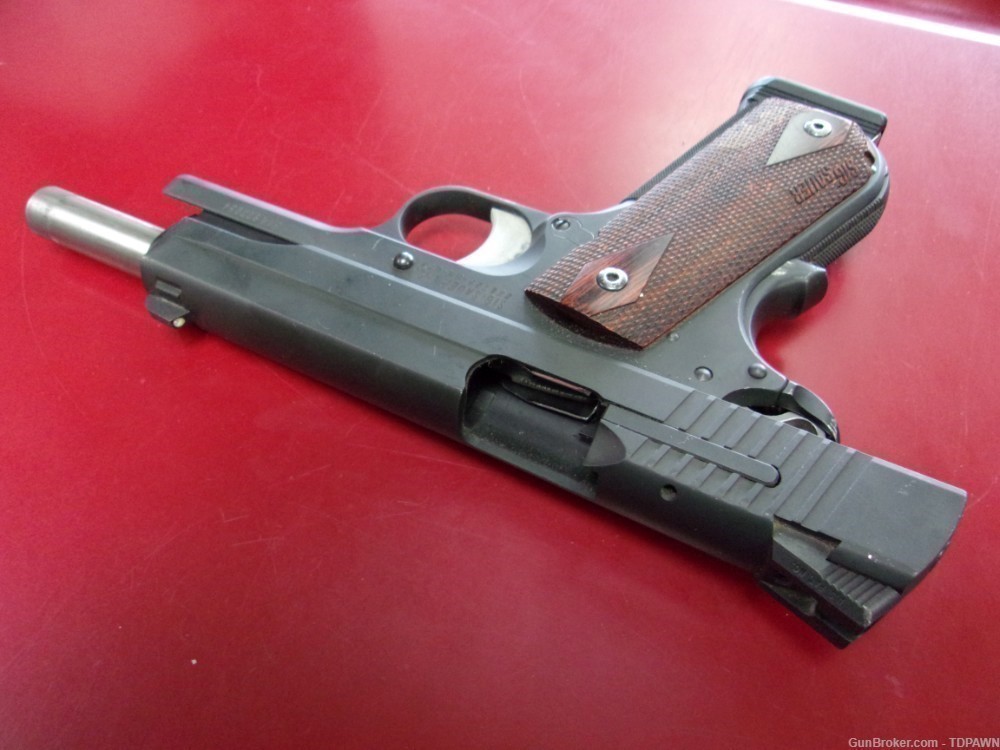 Sig Sauer USA Model 1911 .45 Auto Pistol Manu 2013 Rosewood Checkered Grips-img-8
