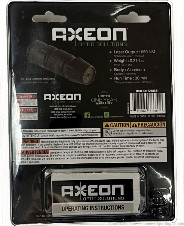 Axeon Shotline +650 (2218631) High Intensity Shotgun Laser - Qty. 2-img-1