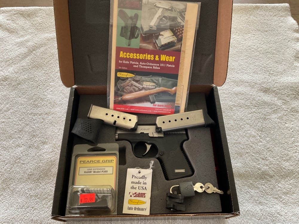 KAHR CW380 .380 CALIBER WITH IWB HOLSTER IN THE BOX -img-0