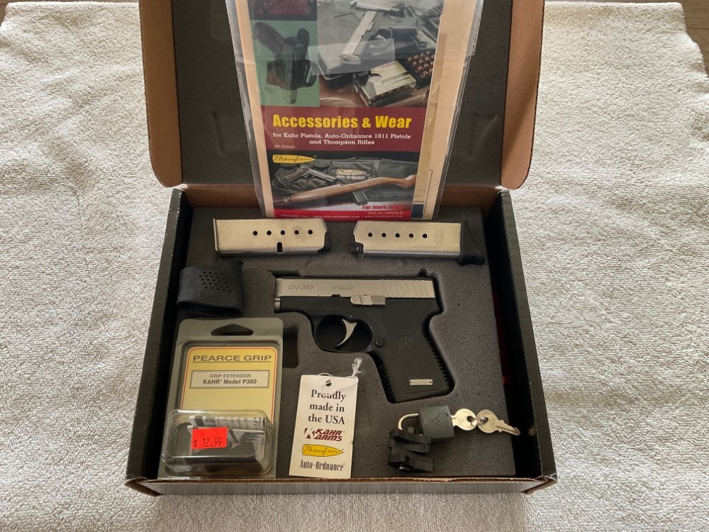 KAHR CW380 .380 CALIBER WITH IWB HOLSTER IN THE BOX -img-1