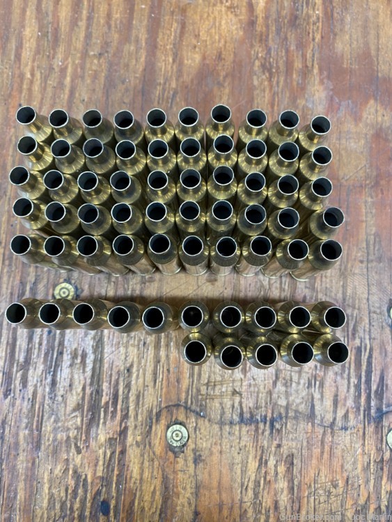 6.5 Creedmoor Large Primer Brass, 1X Fired, 65 Pieces -img-2