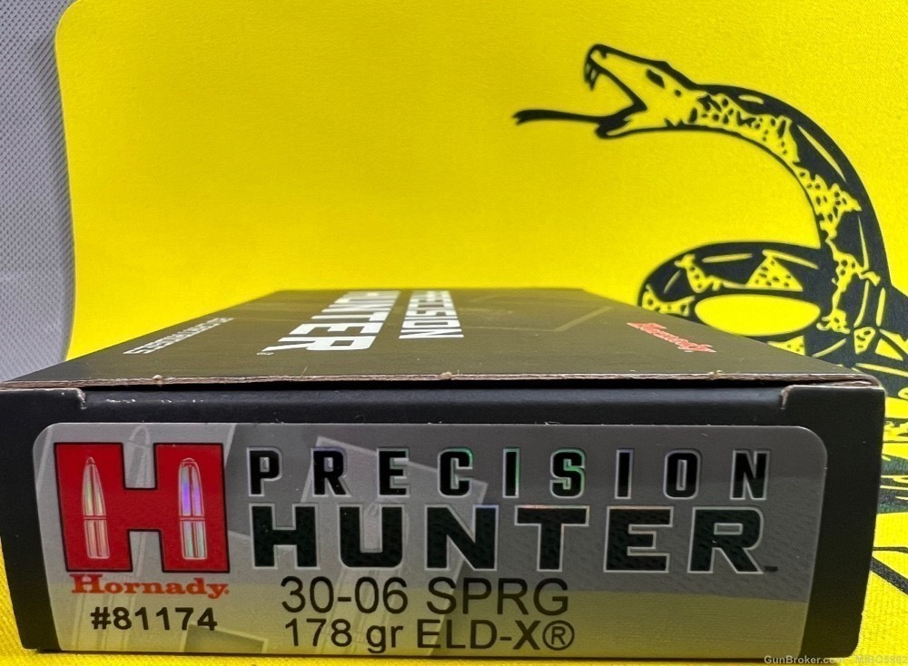 Hornady Precision Hunter .30-06 Ammunition. One Box. -img-0