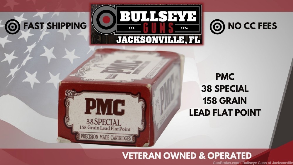PMC .38 Special 158gr. Lead Flat Point Case of 1000 Rounds-img-0