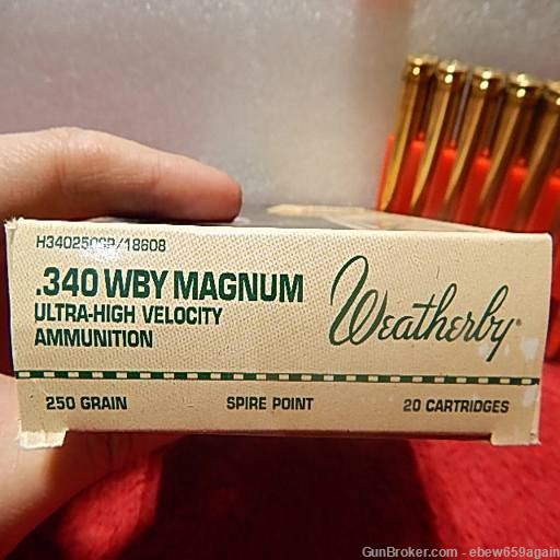 WEATHERBY 340 WBY MAG MAGNUM ULTRA-HIGH VEL 250GR SPIRE POINT 20 RDS-img-1