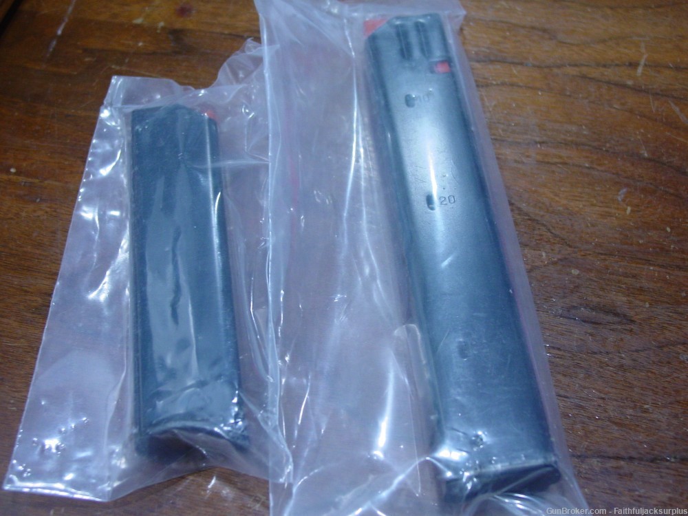 Lot of 2 COLT AR-15 9MM MAG 32 & 20 RD MAGAZINE C-PRODUCTS OEM ROUND AR-img-0
