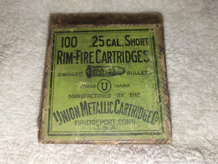 25 Caliber Short Rim-Fire Cartridges Box of 100-img-0