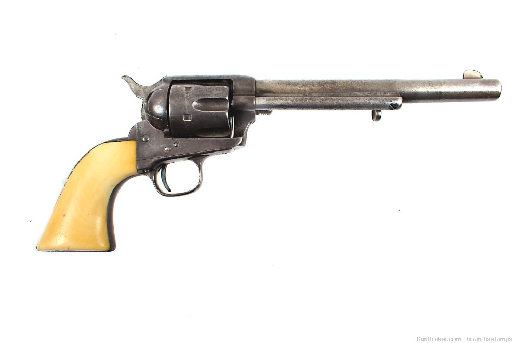 Ivory Gripped Colt Single Action Army (SAA) Revolver – SN: 38729 (Antique)-img-3
