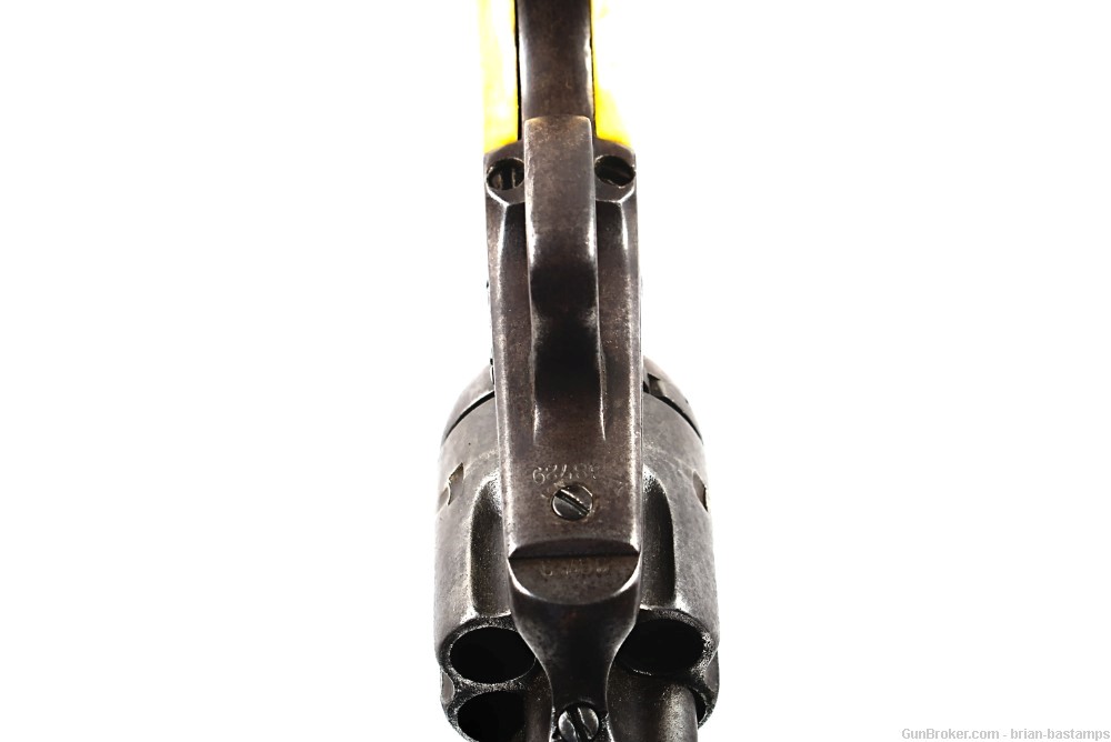 Ivory Gripped Colt Single Action Army (SAA) Revolver – SN: 38729 (Antique)-img-12