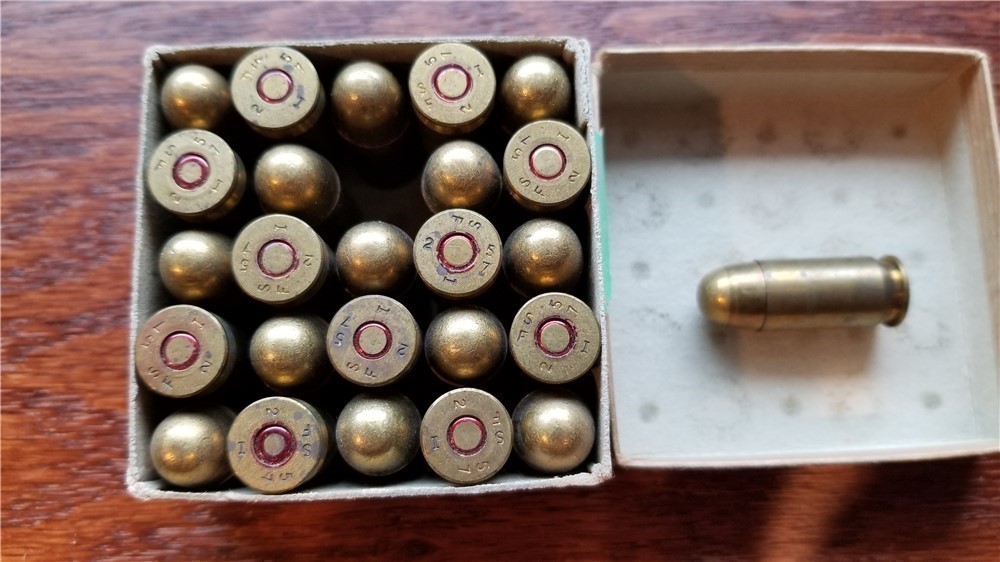 Rare French .45 ACP Military surplus pistol ammo 3 boxes of 25.-img-1