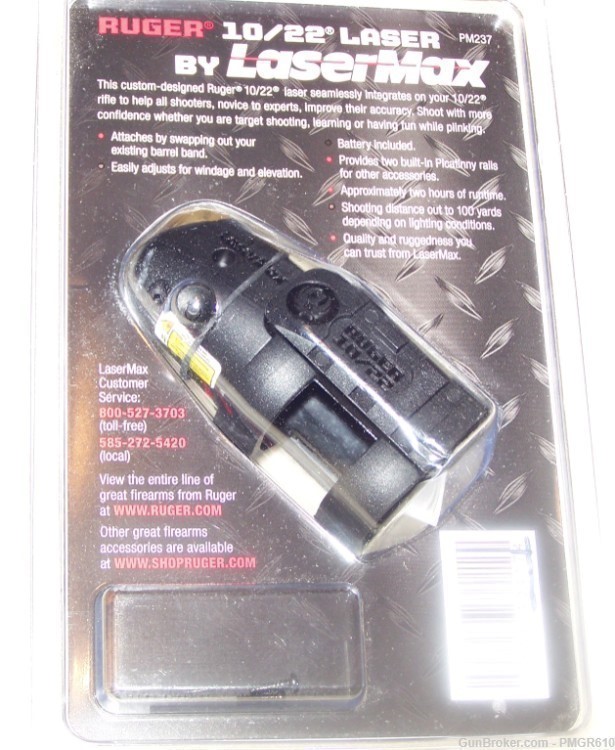 LaserMax Ruger 10/22 Factory Red Laser Sight 90417 New In Original Package -img-2