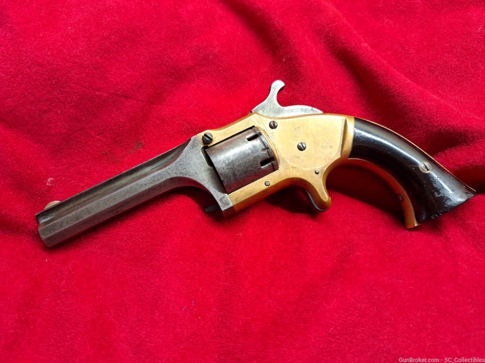 RARE Connecticut Arms Co. Pocket Revolver, .28 caliber cup-primed-img-4