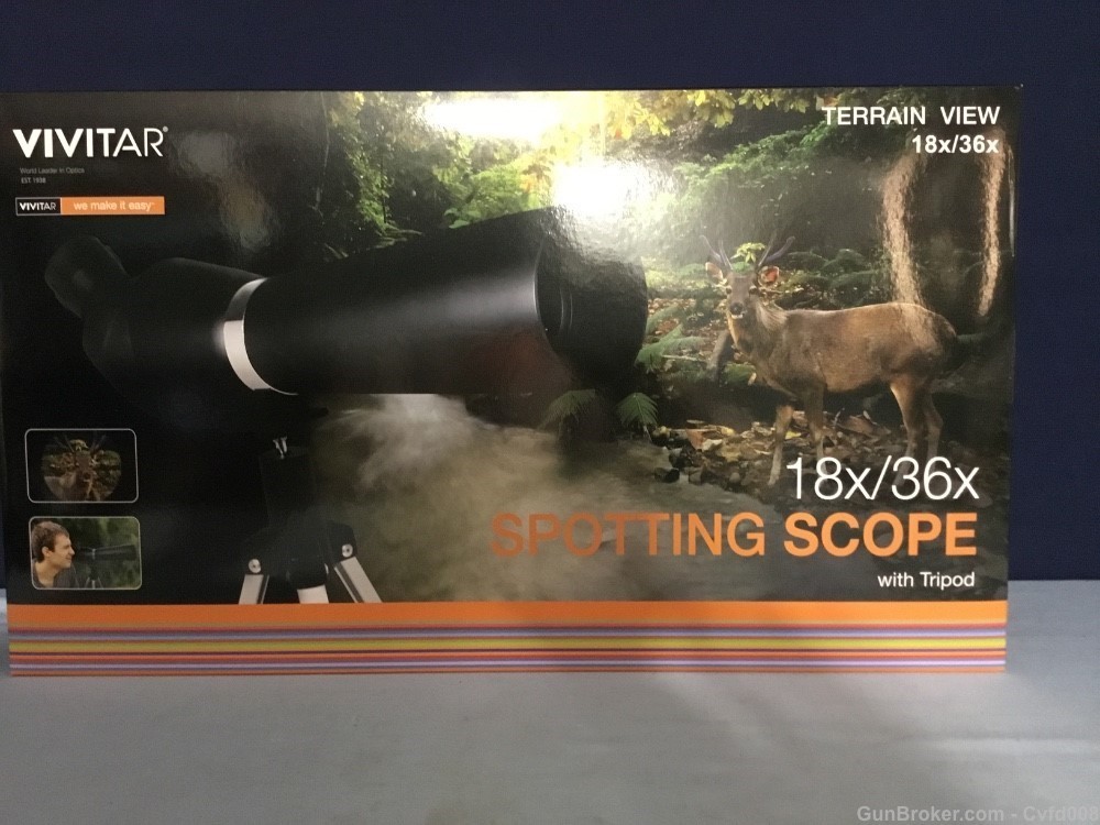Vivitar 18x/36x Spotting Scope W/Tripod - NIB-img-0