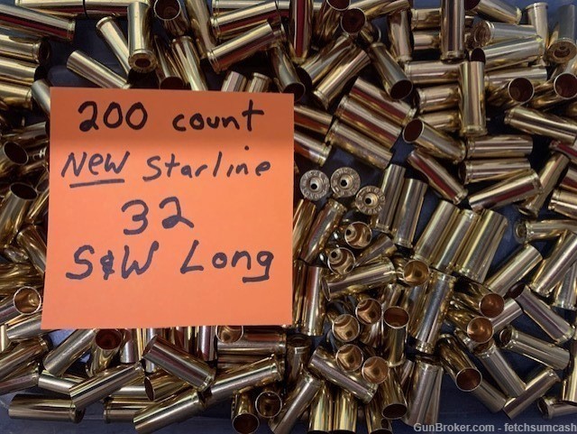 200 Count New Starline 32 S&W Long Brass-img-0