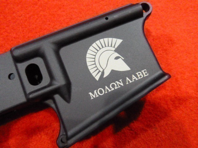 Anderson AR 15 Stripped Lower Receiver Spartan Molon Labe AM 15 Multi Cal-img-5