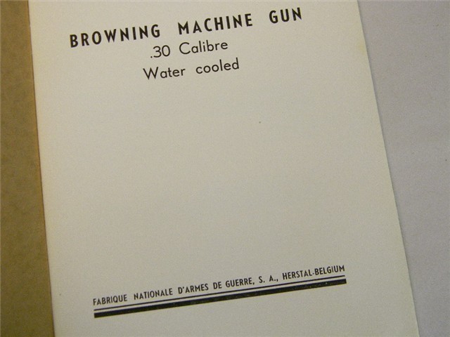 ORIGINAL F.N. 30 BMG WATER COOLED MANUAL-img-1