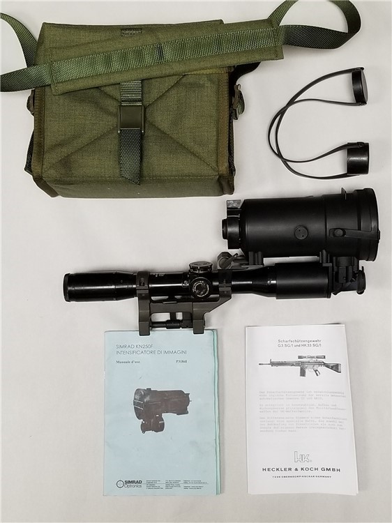 GERMAN POLICE SPECIAL FORCES H&K SNIPER SCOPE WITH NIGHT VISION ADAPTER.-img-0