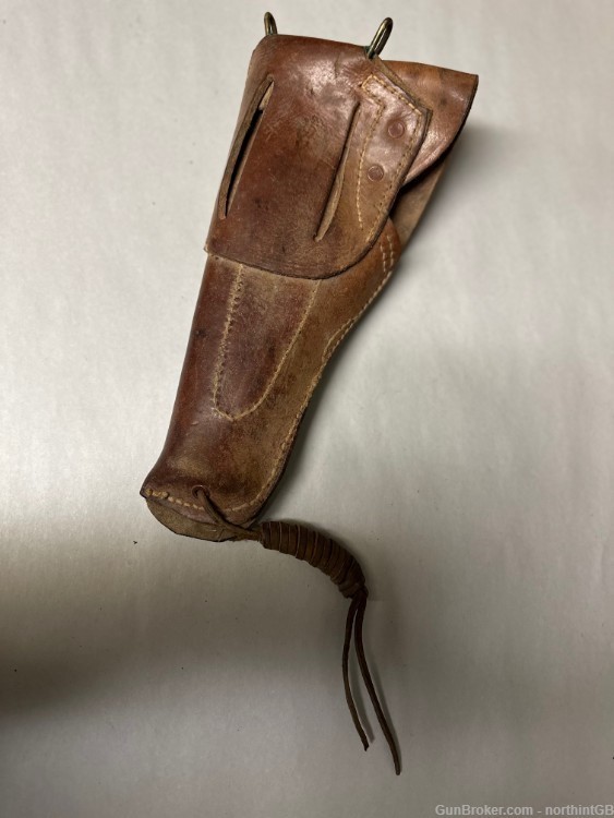 MILITARY ISSUE SIMILAR AS THE US GI ONE LEATHER HOLSTER FOR THE COLT 45.-img-2