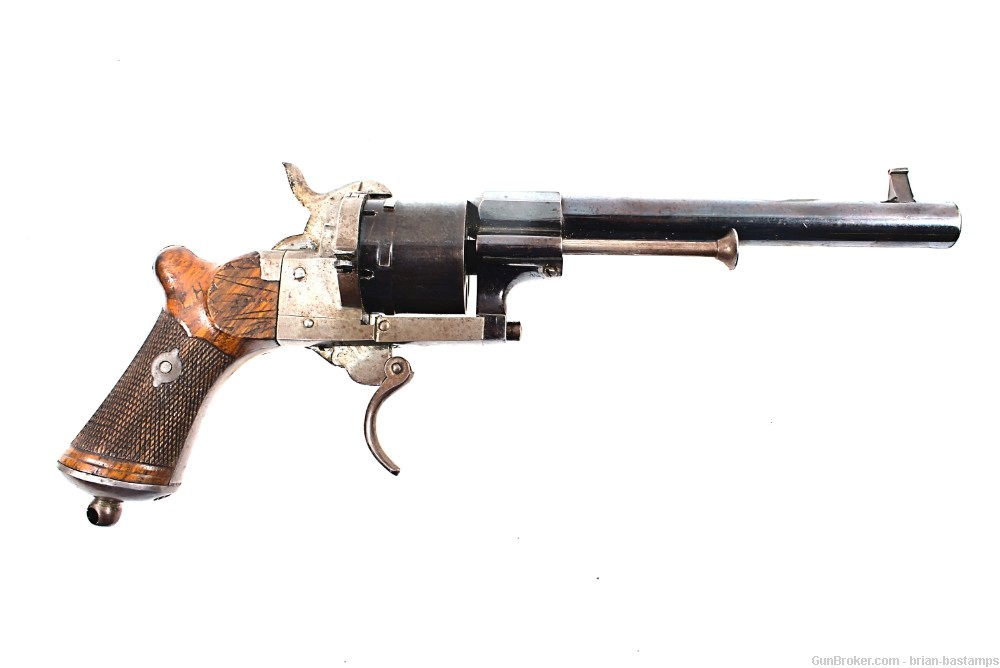 Continental Lefaucheux Type 9mm Pinfire Revolver (Antique)-img-1
