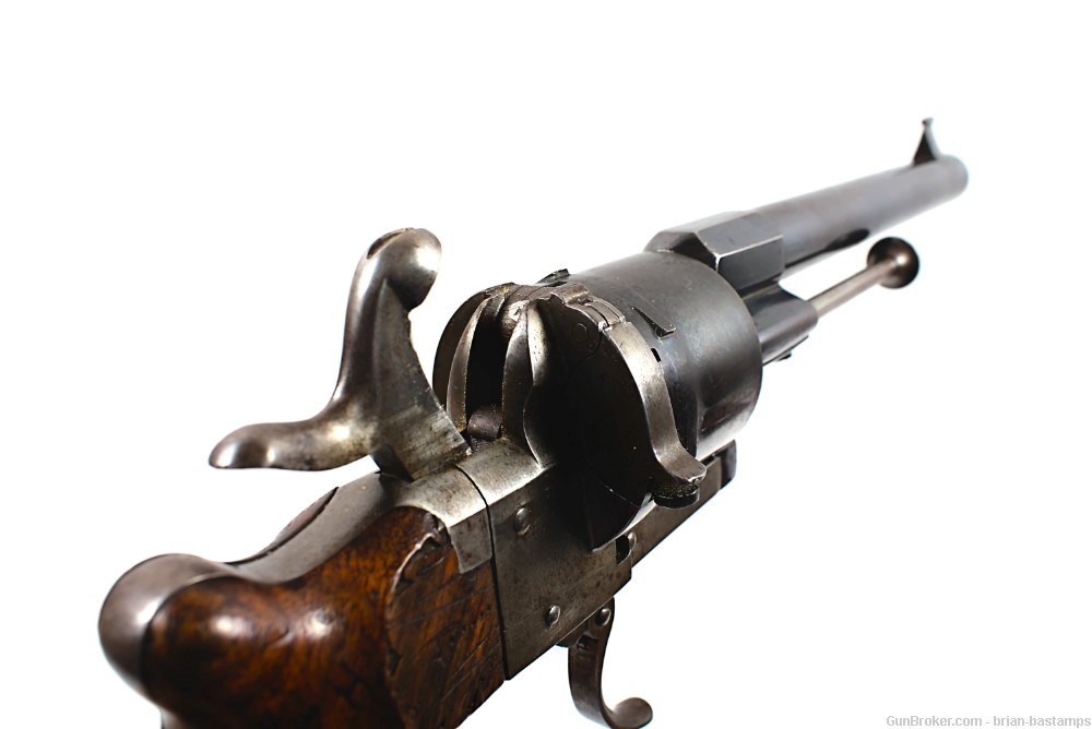 Continental Lefaucheux Type 9mm Pinfire Revolver (Antique)-img-2