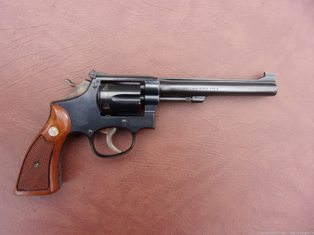 S&W Smith & Wesson 5 Screw K-22 .22lr 6" Revolver PRE 17 SO NICE $1START-img-1