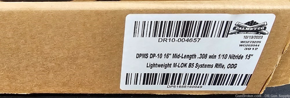 DPMS DR-10 308 Win 16" 20RD OD Green ODG B5 AR-10 NO CC FEES-img-7