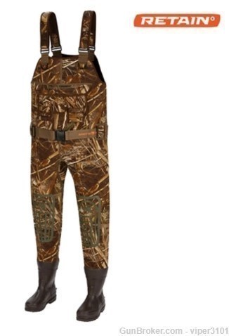 Artic Shield 3.5MM Neoprene Deluxe Chest Wader Realtree Max 5 Size 13-img-0