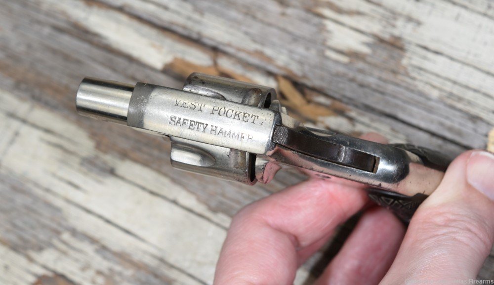 Harrington & Richardson Vest Pocket Safety Hammer .32 S&W 1-1/4" Revolver -img-10