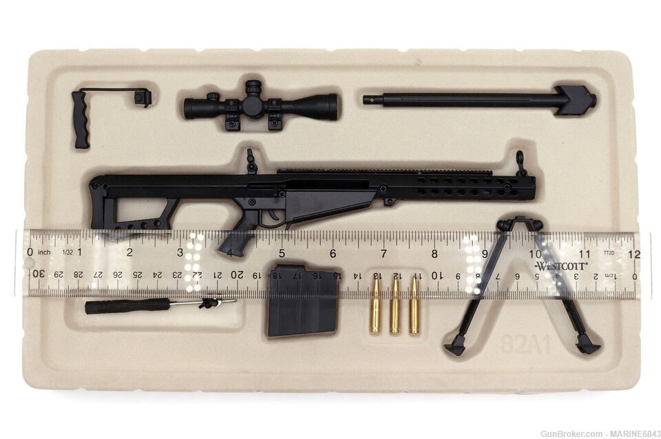Miniature Barrett 82A1 Sniper Rifle Model Kit-img-0