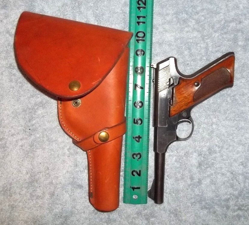Vintage Brauer Bros. Right Hand Flap Holster German Luger Colt Woodsman-img-0