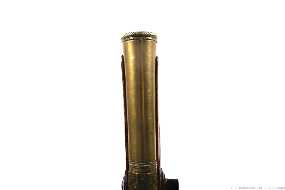 Continental Brass Barreled .50 Caliber Flintlock Pistol (Antique)-img-3