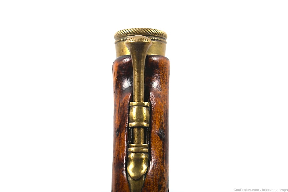 Continental Brass Barreled .50 Caliber Flintlock Pistol (Antique)-img-9