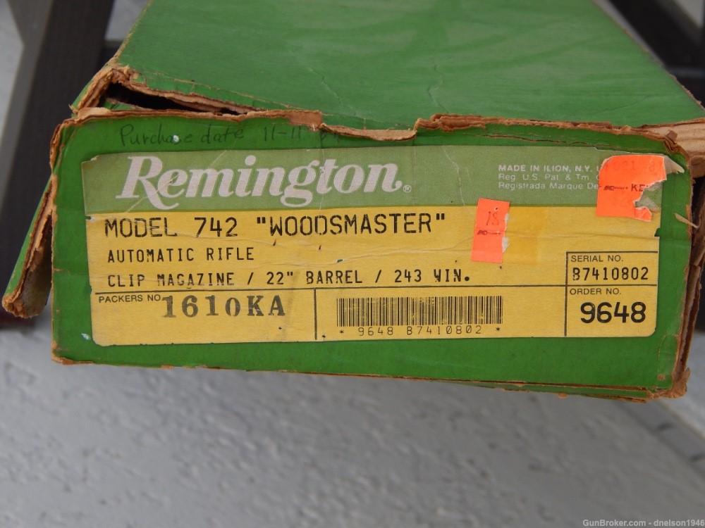 Mint Unfired Remington 742 Woodsmaster Rifle in 243 Caliber.-img-28