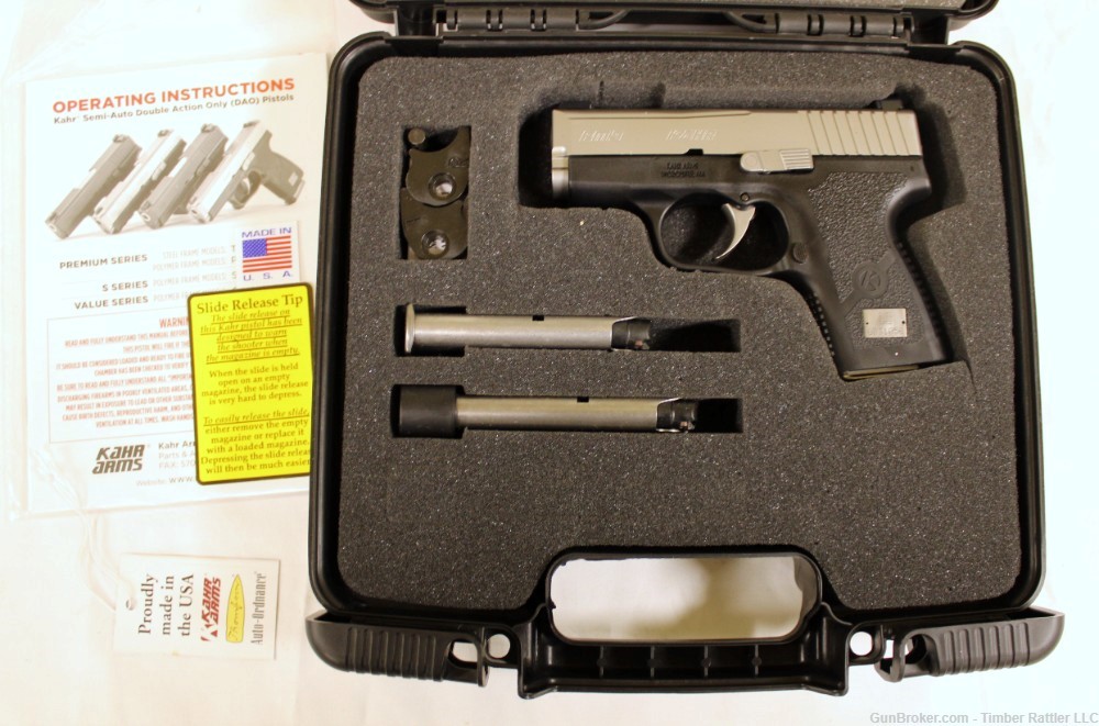 Kahr Arms PM9 9mm 3.1" 6rd Pistol Tritium Night Sights USA-img-2