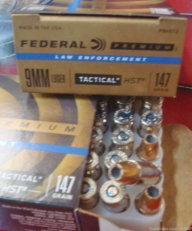 500 Federal 9mm HST 147 gr JHP 9 mm Tactical LE P9HST2 ammunition-img-0