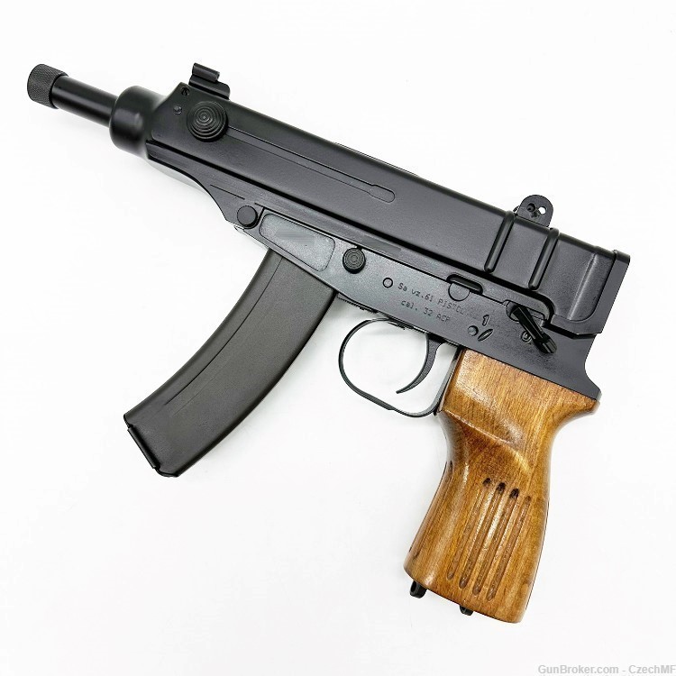 VZ 61 VZ61 Skorpion Pistol Wood Grip Limited Series chrome lined threaded-img-11
