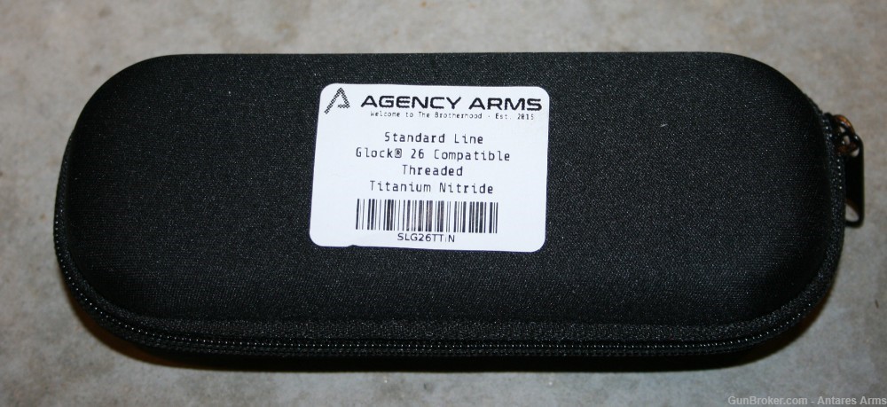 Agency Arms Threaded Barrel for Glock 26 Nitride Finish w/ thread protector-img-3