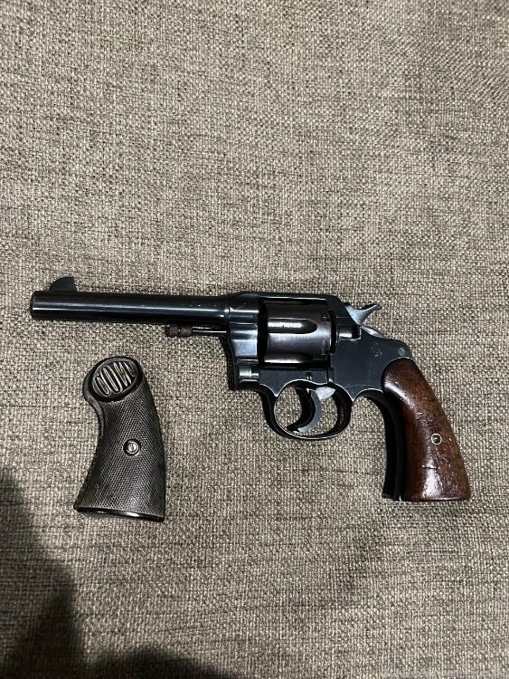 Colt Model 1917 DA 45 Refurbished Army Service revolver .45 ACP mfgr 1919 -img-0