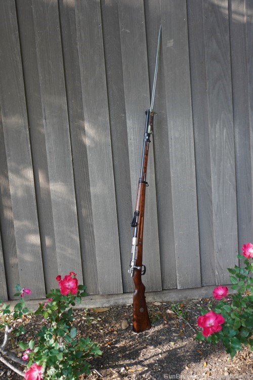 Gewehr 98 Amberg 1917 Mauser EWB Used with Bayonet -img-0