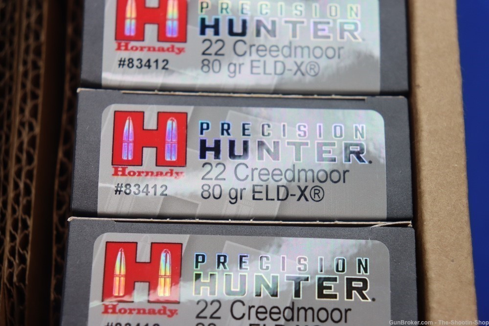 Hornady Precision Hunter 22 CREEDMOOR Ammunition 200RD CASE Ammo 80GR ELD-X-img-2