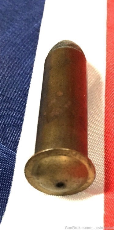 Billinghurst-Requa Battery Gun brass cartridge, 50 caliber, live, Civil War-img-1