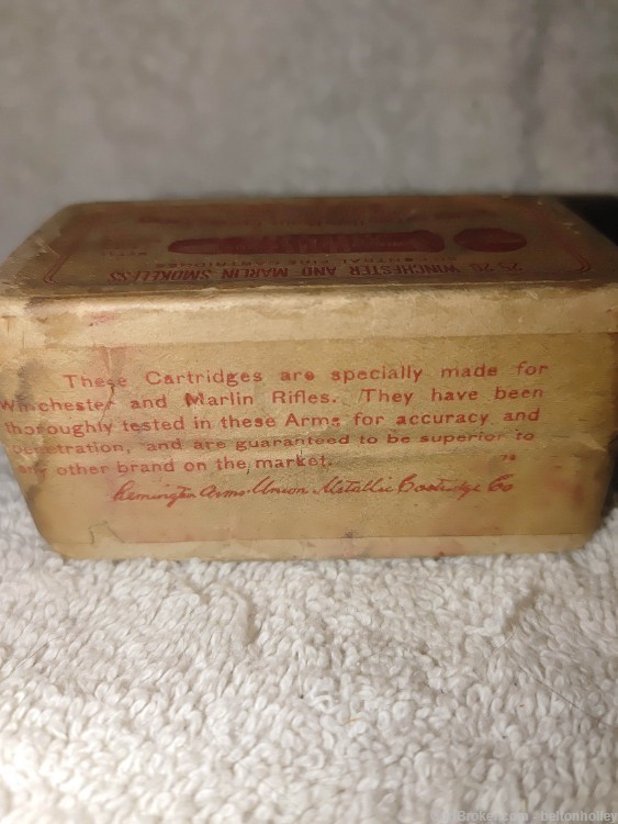 Winchester and Marlin - Remington UMC .25-20 Vintage 2 piece box-img-4