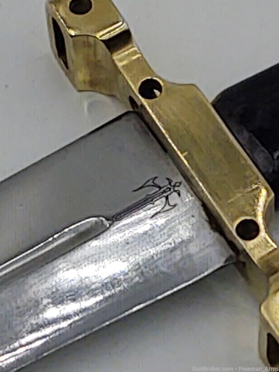 14" Custom USA made Dagger w/sheath-Zebra Bone-Crocodile Sheath-img-10