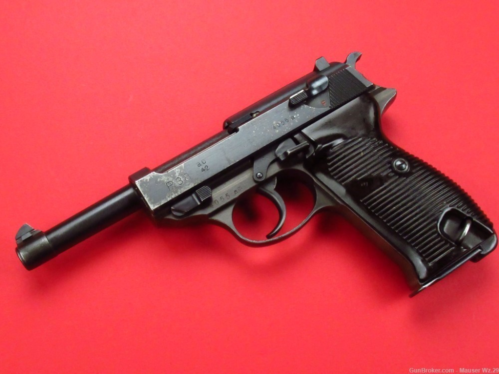 Rare 1942 WWII 1st Variant German Walther P38 pistol AC42 German 9mm Luger-img-5