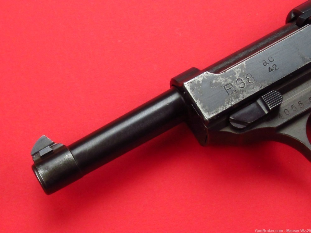 Rare 1942 WWII 1st Variant German Walther P38 pistol AC42 German 9mm Luger-img-6