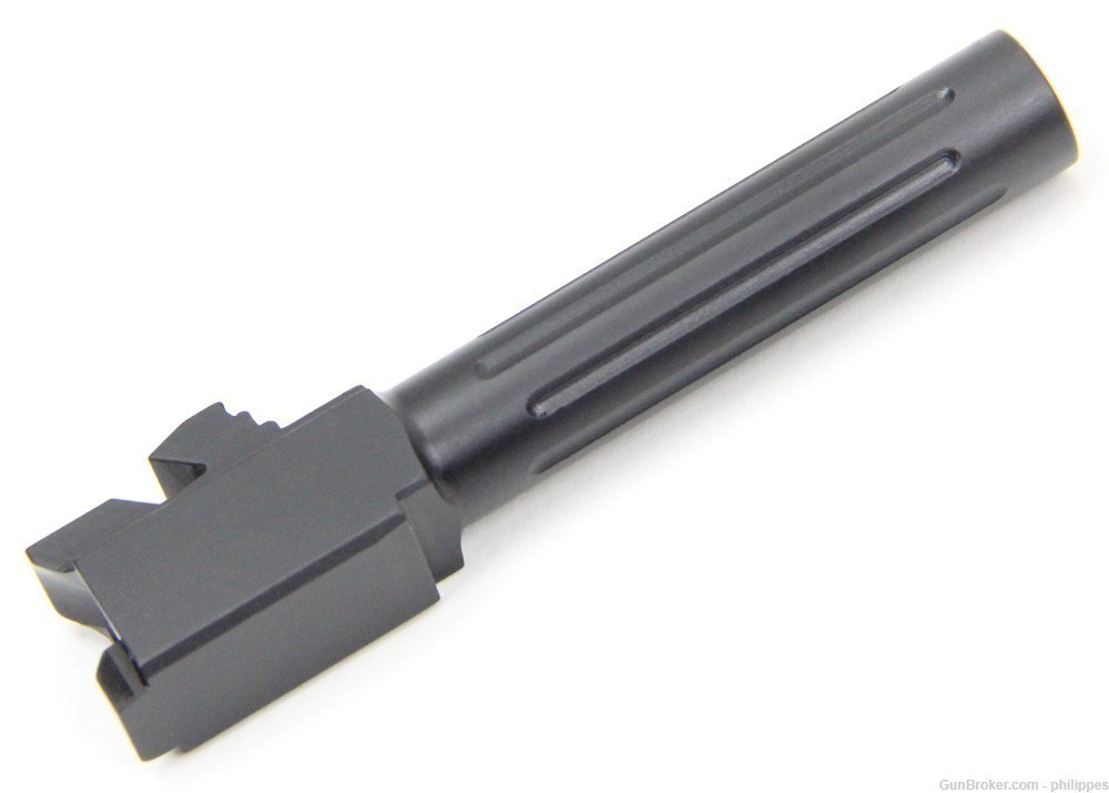 AlphaWolf Glock 19 Barrel 9mm AW-19N - Fluted with Black Nitride-img-2