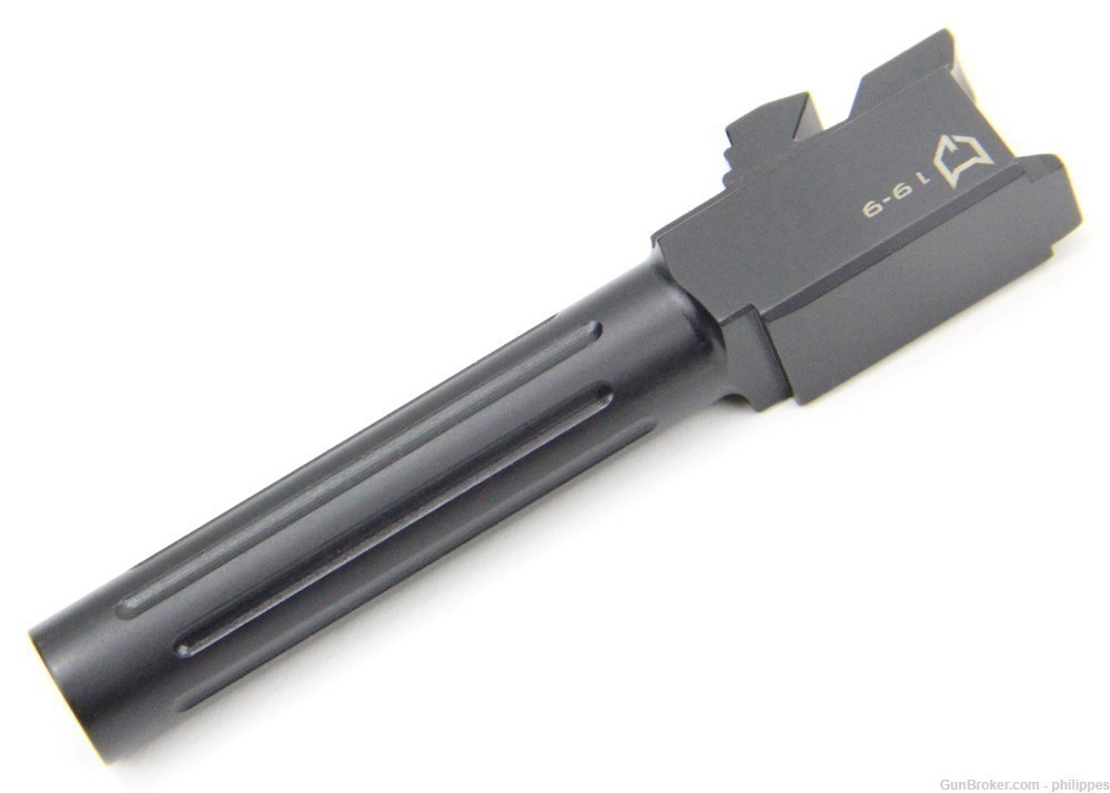 AlphaWolf Glock 19 Barrel 9mm AW-19N - Fluted with Black Nitride-img-3