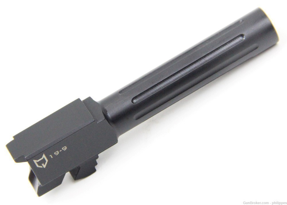 AlphaWolf Glock 19 Barrel 9mm AW-19N - Fluted with Black Nitride-img-0