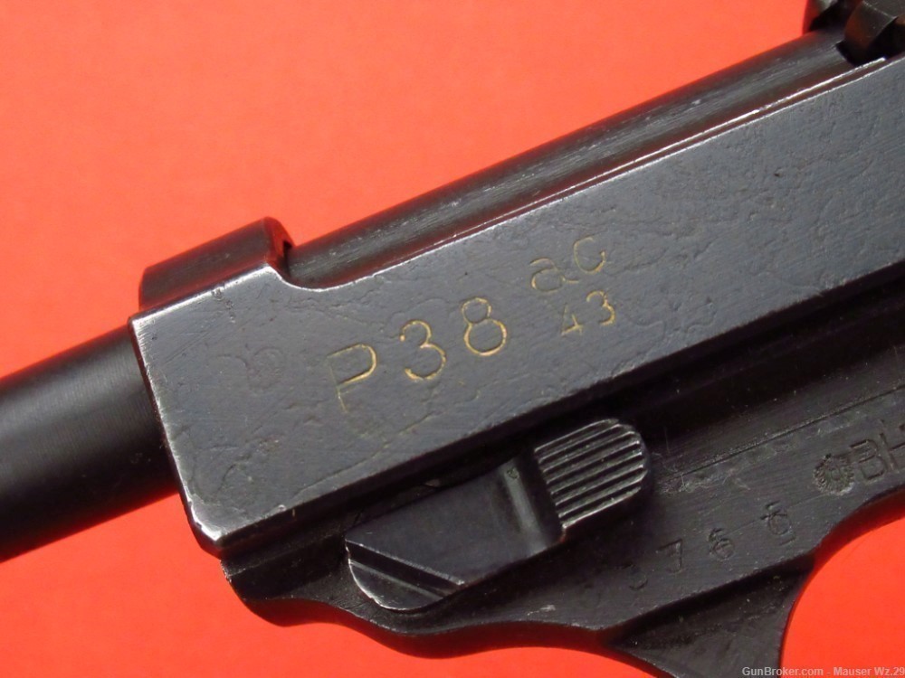 Rare 1945 Mauser SVW45 - FN AC43 Pistol WWII German 1944 P38 9mm Walther-img-10